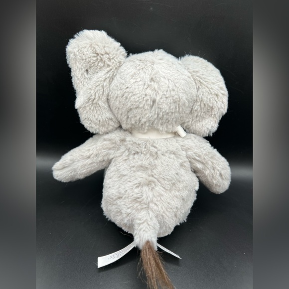 Pottery Barn Kids 11” Gray Elephant White Ribbon 2019 Plush Stuffed Animal Soft - Picture 7 of 14